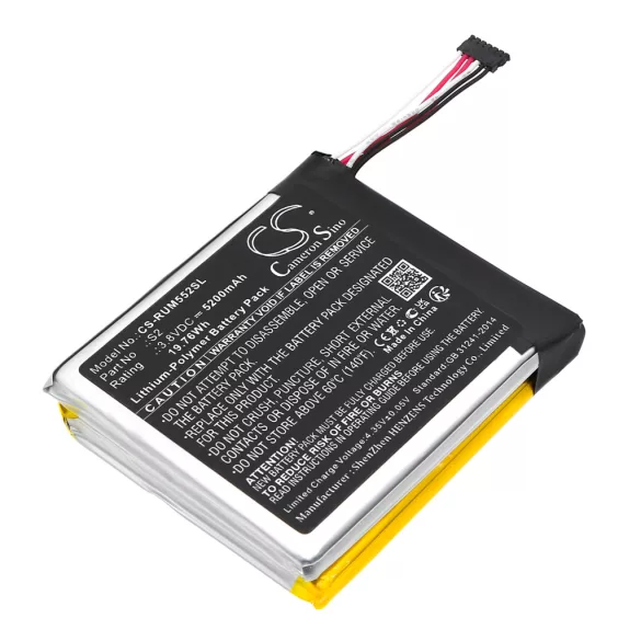 Utángyártott Ring biztonsági kamera Li-Polymer akkumulátor 3.8V 5200mAh S2 - CameronSino