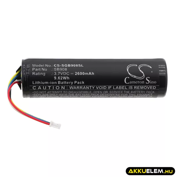 Utángyártott Shure adó-vevő Li-ion akkumulátor 3.7V 2600mAh 95A48182, SB908 - CameronSino