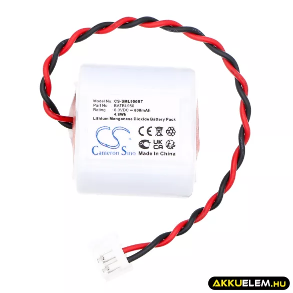 Utángyártott Siemens Riasztó rendszer Li-MnO2 elem 6V 800mAh BATBL950, BL950 - CameronSino