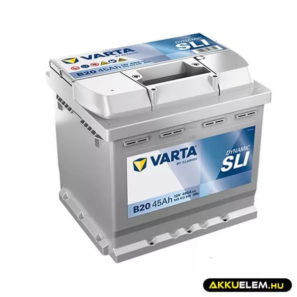 VARTA 12V 45Ah 400A B20 autó akkumulátor 545413 BAL+ VARTA 12V 45Ah 400A B20 autó akkumulátor 545413 BAL+