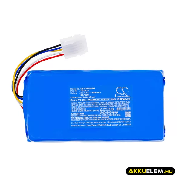 Utángyártott Yard Force Fűnyíró Li-ion akkumulátor 25.9V 2500mAh 1920625, 1958624001 - CameronSino