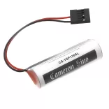 Utángyártott Yaskawa PLC Li-SOCl2 elem 3.6V 2700mAh ER6VC3N With JAE 5Pin Connector - CameronSino