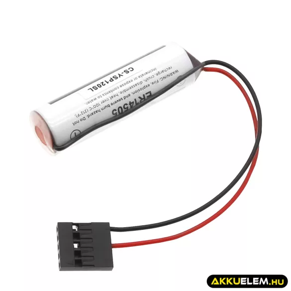 Utángyártott Yaskawa PLC Li-SOCl2 elem 3.6V 2700mAh ER6VC3N With JAE 5Pin Connector - CameronSino