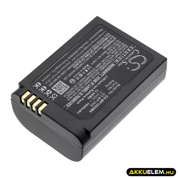 Utángyártott Samsung Kamera Li-ion akkumulátor 7.2V 1900mAh ED-BP1900 - CameronSino