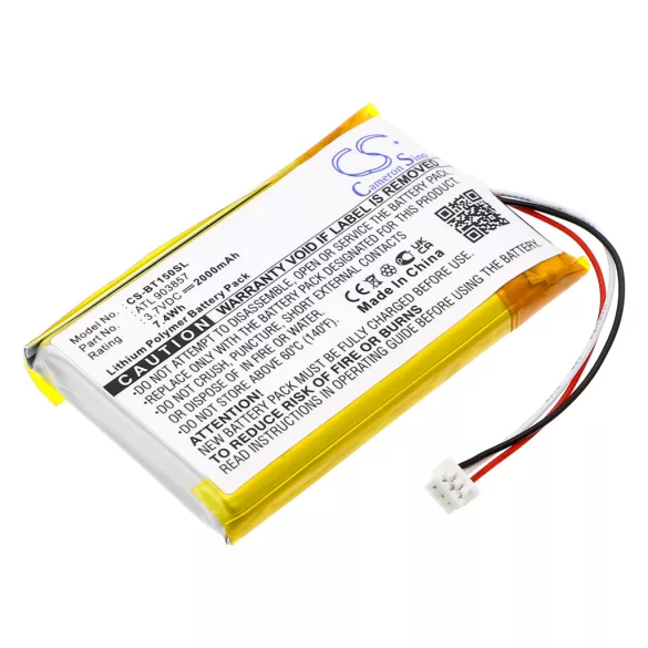 Utángyártott Globalstar GPS Li-Polymer akkumulátor 3.7V 2000mAh ATL903857, GT920 - CameronSino