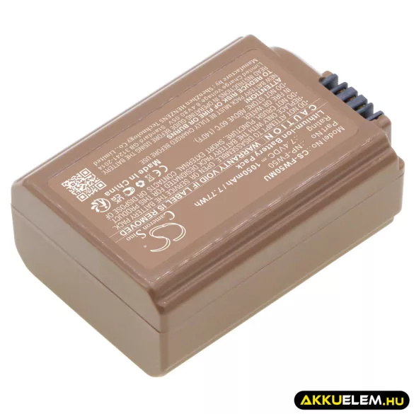 Utángyártott Sony Kamera Li-ion akkumulátor 7.4V 1050mAh NP-FW50 - CameronSino