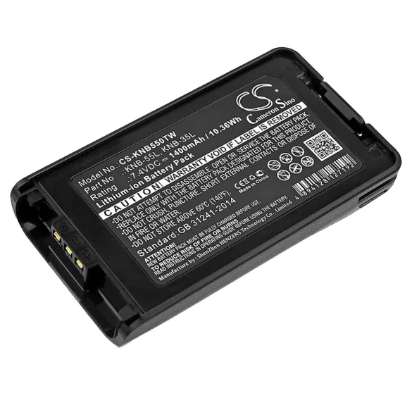 Utángyártott Kenwood adó-vevő rádió Li-ion akkumulátor 7.4V 1400mAh KNB-55L, KNB-35L - CameronSino