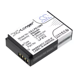   Utángyártott Canon Kamera Li-ion akkumulátor 7.4V 820mAh LP-E12 - CameronSino