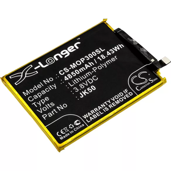 Utángyártott Motorola mobil Li-Polymer akkumulátor 3.8V 4850mAh JK50 - CameronSino