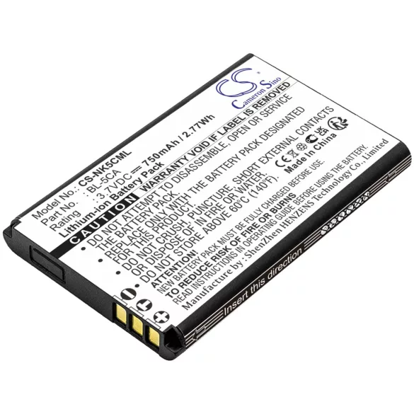 Utángyártott UTEC mobil Li-ion akkumulátor 3.7V 750mAh - CameronSino