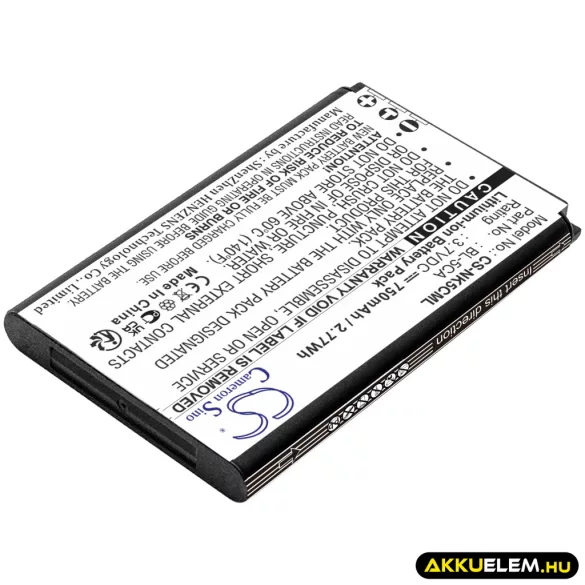 Utángyártott UTEC mobil Li-ion akkumulátor 3.7V 750mAh - CameronSino