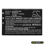 Utángyártott Keyence Vonalkód szkenner Li-ion akkumulátor 3.7V 1100mAh BT-B60, BT-B10 - CameronSino