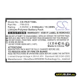Utángyártott Pax Fizetési terminál Li-Polymer akkumulátor 3.8V 5100mAh YW-009, YW-015 - CameronSino