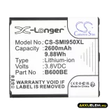 Utángyártott Samsung mobil Li-ion akkumulátor 3.8V 2600mAh B600BE, B600BU X-Hosszabb - CameronSino
