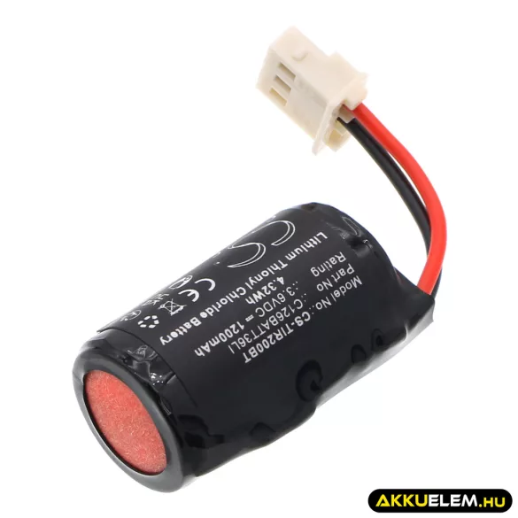 Utángyártott Technoalarm Riasztó rendszer Li-SOCl2 elem 3.6V 1200mAh C126BATT36LI - CameronSino