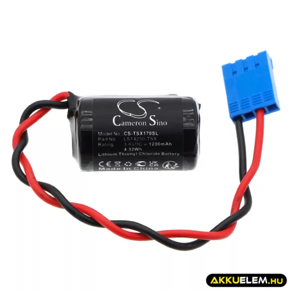 Utángyártott Schneider PLC Li-SOCl2 elem 3.6V 1200mAh LS14250-TSX, TSX17-ACC1 - CameronSino