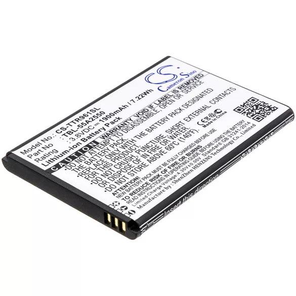 Utángyártott TP-Link Hotspot Li-ion akkumulátor 3.8V 1900mAh TBL-55A2550 - CameronSino