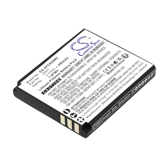 Utángyártott AgfaPhoto Kamera Li-Polymer akkumulátor 3.7V 450mAh ZK01 - CameronSino