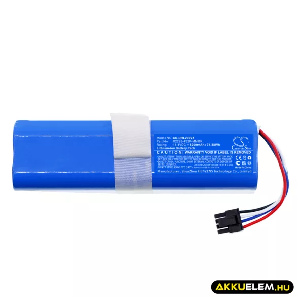 Utángyártott Xiaomi porszívó Li-ion akkumulátor 14.4V 5200mAh P2150-4S2P-PTEV, P2150-4S2P-SCEV - CameronSino