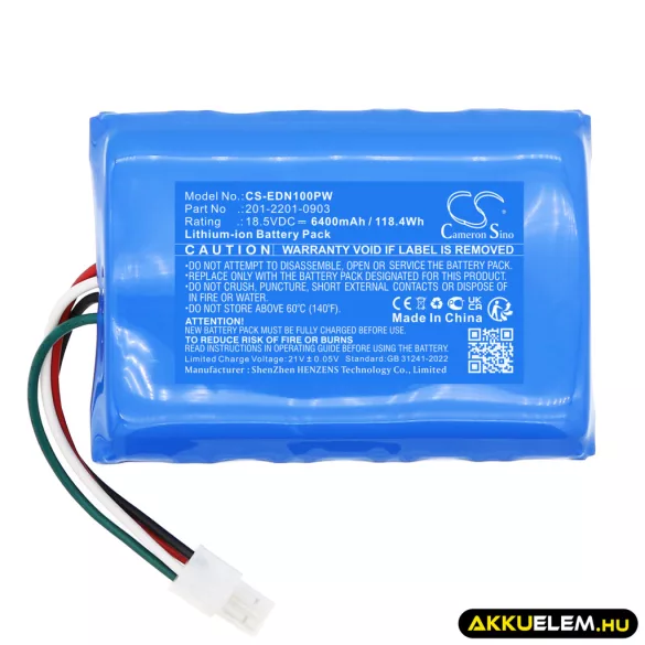 Utángyártott Ecovacs Fűnyíró Li-ion akkumulátor 18.5V 6400mAh 201-2201-0903, 201-2325-010 - CameronSino