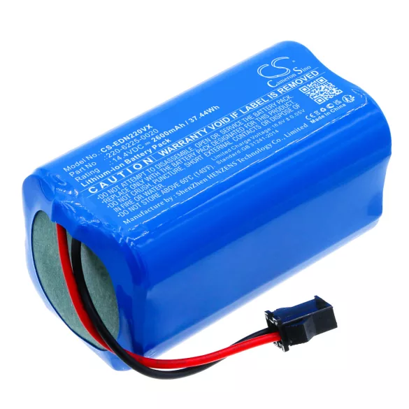 Utángyártott Prixton porszívó Li-ion akkumulátor 14.4V 2600mAh - CameronSino