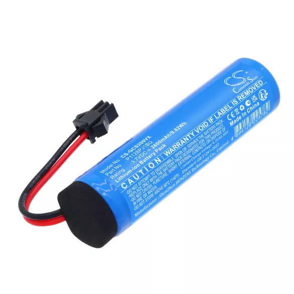 Utángyártott GRE Electric porszívó Li-ion akkumulátor 3.7V 2600mAh P1128PJ1BU - CameronSino