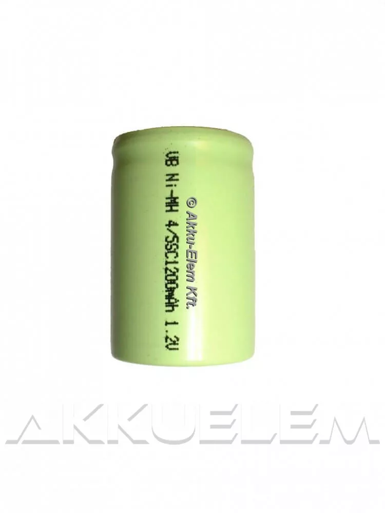 1200mAh 4/5 Sub-C ipari akkumulátorcella Ni-MH