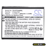Utángyártott Panasonic mobil Li-ion akkumulátor 3.7V 900mAh 514047AR - CameronSino