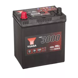   Yuasa 12V 36Ah 330A YBX3055 motorkerékpár akkumulátor ASIA BAL+