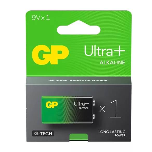 GP 9V Ultra PLUS alkáli tartós elem