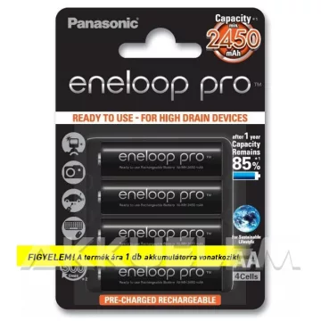 Eneloop pro AA 2500mAh NiMH akku 2db/bl (ár/csomag)