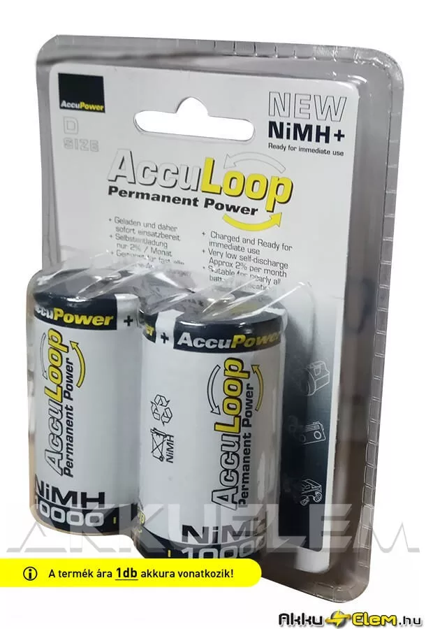 AccuPower AccuLoop 10000mAh D akku NiMh