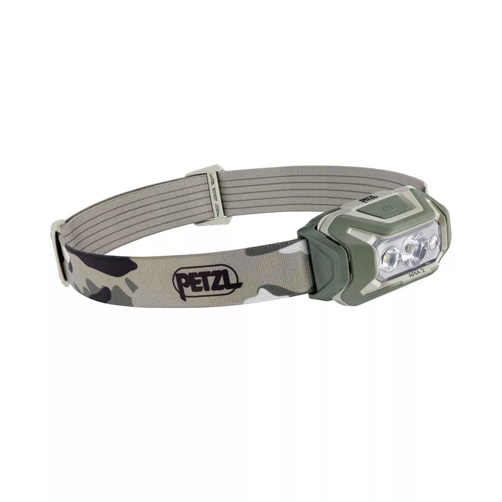 PETZL ARIA 2 CAMO fejlámpa RGB 450lum 3*LR03 PETZL ARIA 2 CAMO fejlámpa RGB 450lum 3*LR03