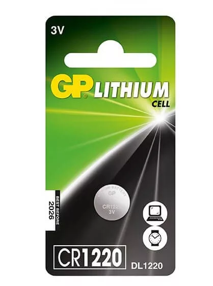 GP CR 1220 3V lítium gombelem