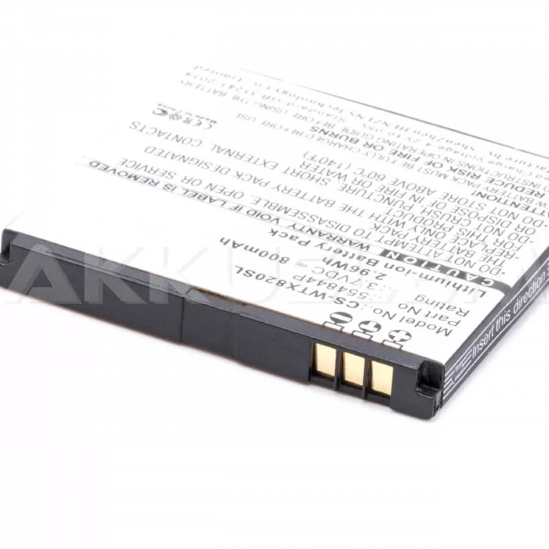 Wayteq 554844p 3,7V 800mAh utángyártott akkumulátor