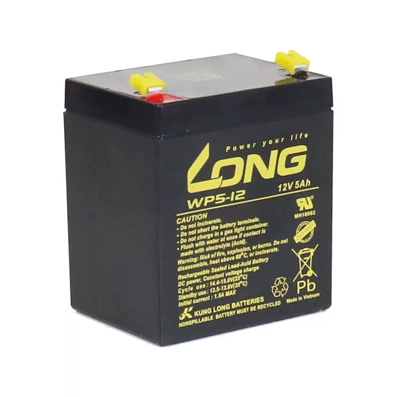Long WP5-12 SLA 12V 5Ah zselésakku Long WP5-12 SLA 12V 5Ah zselésakku