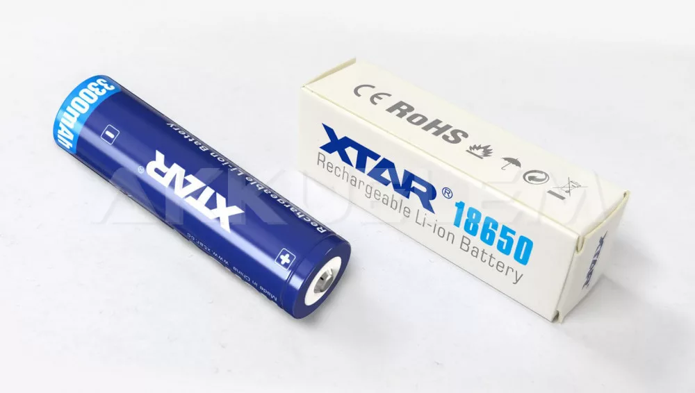 XTAR 18650 3300mAh 3,6V Li-ion akkumulátor PCB
