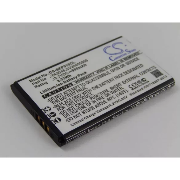 Swissvoice ePure 900mAh utángyártott akkumulátor - VHBW