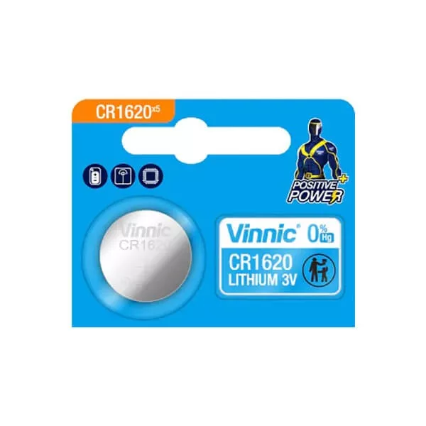 Vinnic CR1620 Lítium gombelem 3V Vinnic CR1620 Lítium gombelem 3V