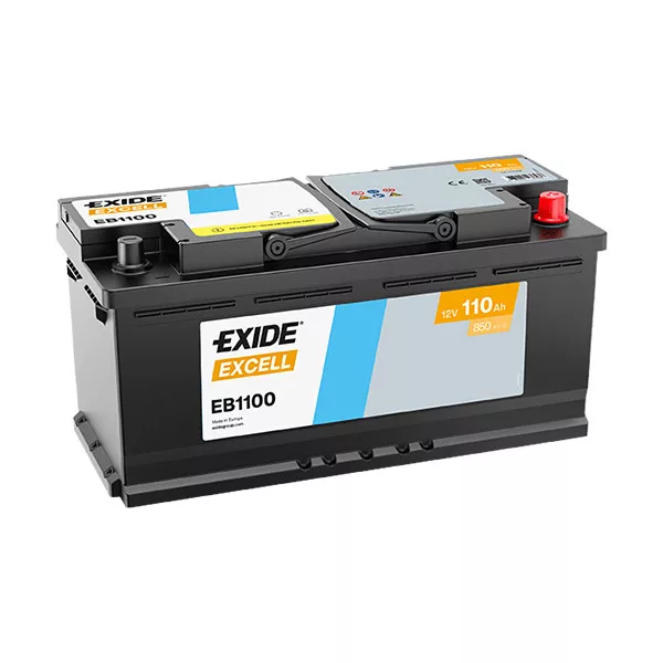 110Ah EXIDE Excell EB1100 autó akkumulátor JOBB+ 110Ah EXIDE Excell EB1100 autó akkumulátor JOBB+