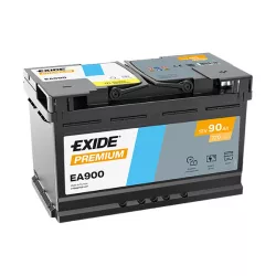 90Ah EXIDE Premium EA900 autó akkumulátor JOBB+