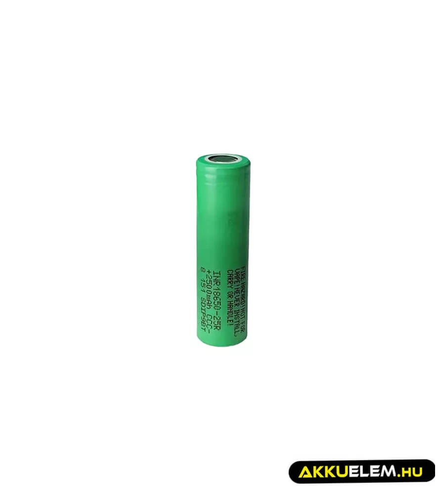 Ipari nagyáramú akkucella 18650 Li-ion 2500mAh Samsung Ipari nagyáramú akkucella 18650 Li-ion 2500mAh Samsung