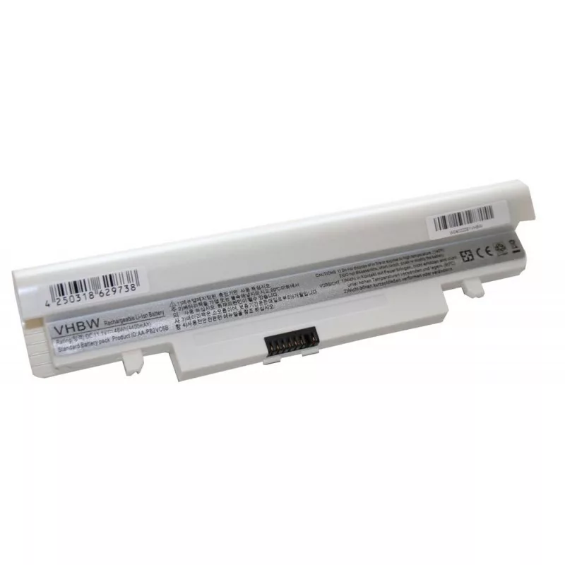 Samsung N148 N150 perlfehér 4400mAh utángyártott akkumulátor