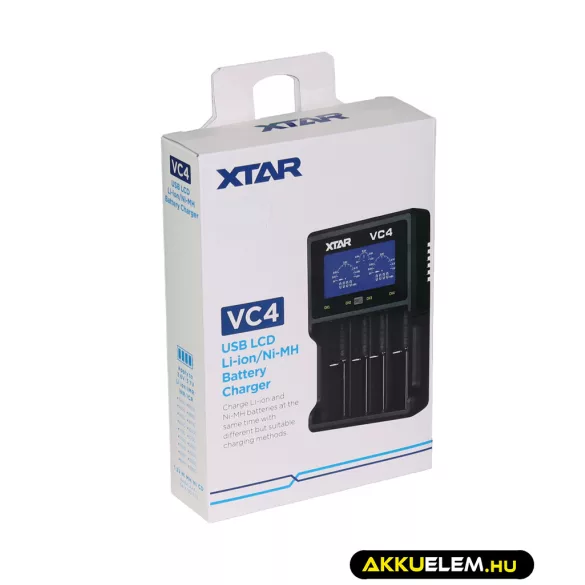 XTAR VC4 Li-ion Ni-MH multi akkumulátor töltő