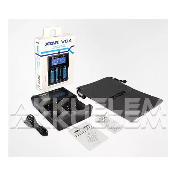 XTAR VC4 Li-ion Ni-MH multi akkumulátor töltő