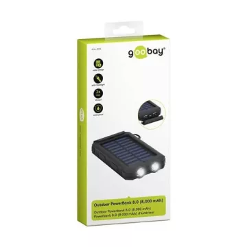 Külső akku napelemes 8000mAh Goobay