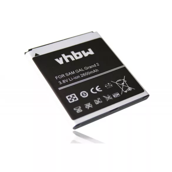 Samsung Galaxy Grand 2 2600mAh utángyártott akkumulátor - VHBW