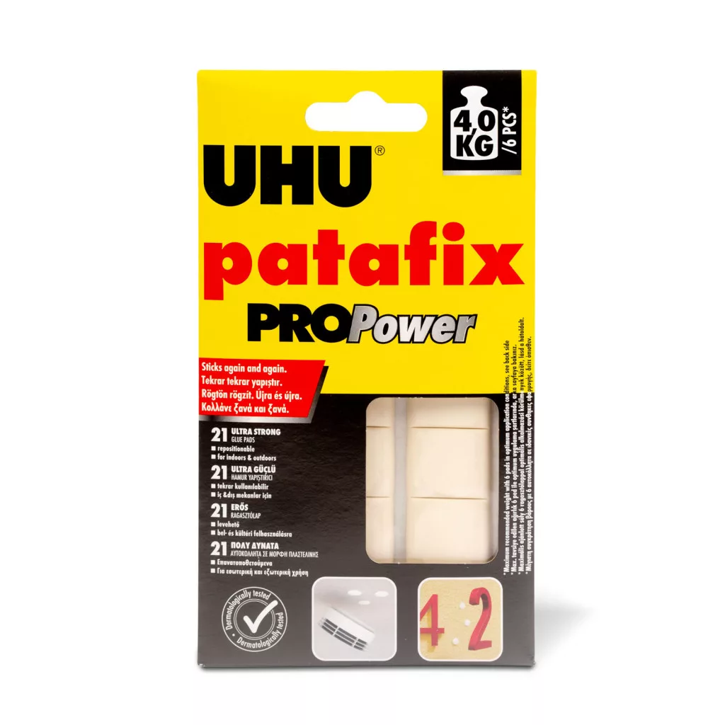 UHU Patafix ProPower fehér 21db/ csomag ragasztó U40790 UHU Patafix ProPower fehér 21db/ csomag ragasztó U40790