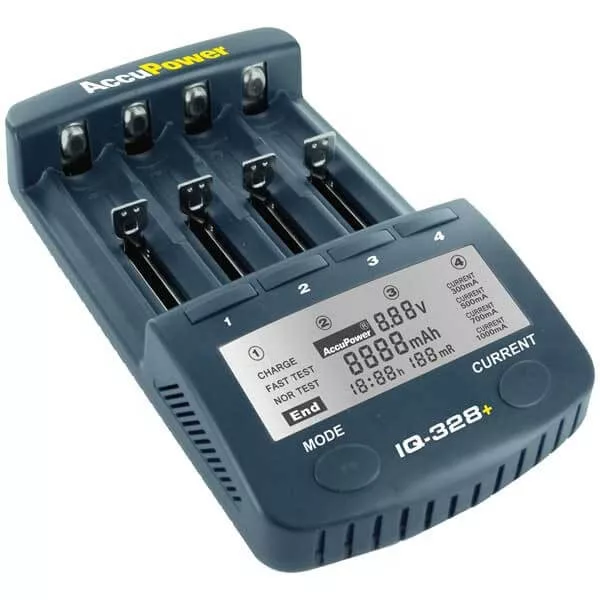 AccuPower IQ328+ LCD akkumulátor gyorstöltő/tesztelő AccuPower IQ328+ LCD akkumulátor gyorstöltő/tesztelő