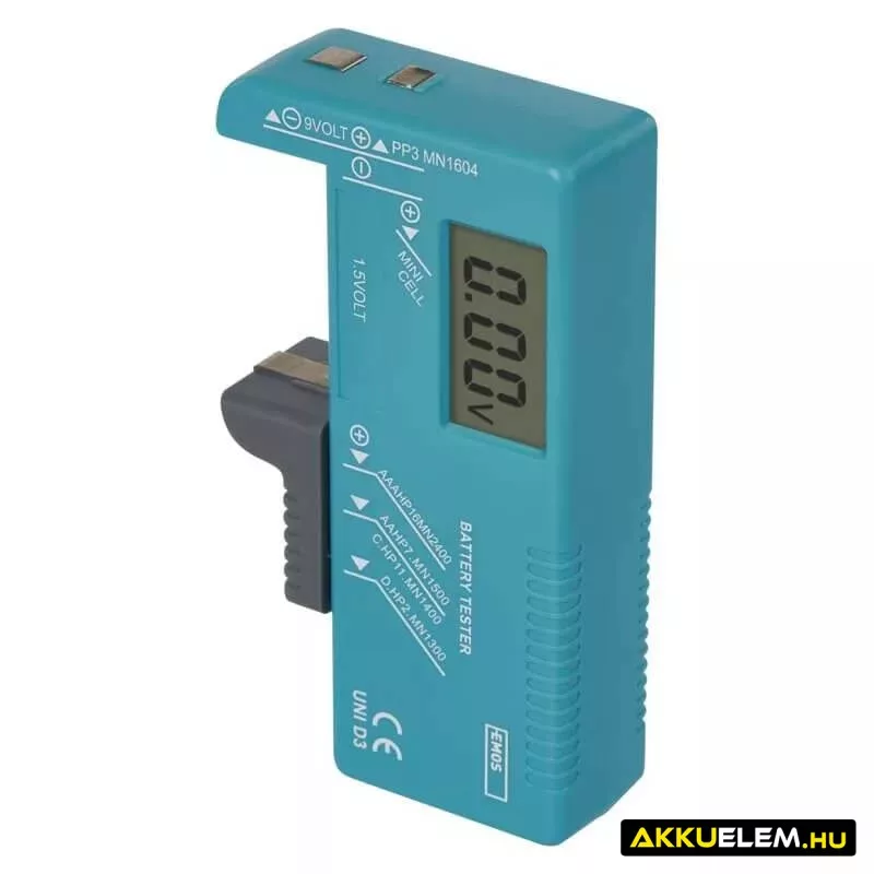 UNI D3 elemteszter LCD kijelzős UNI D3 elemteszter LCD kijelzős